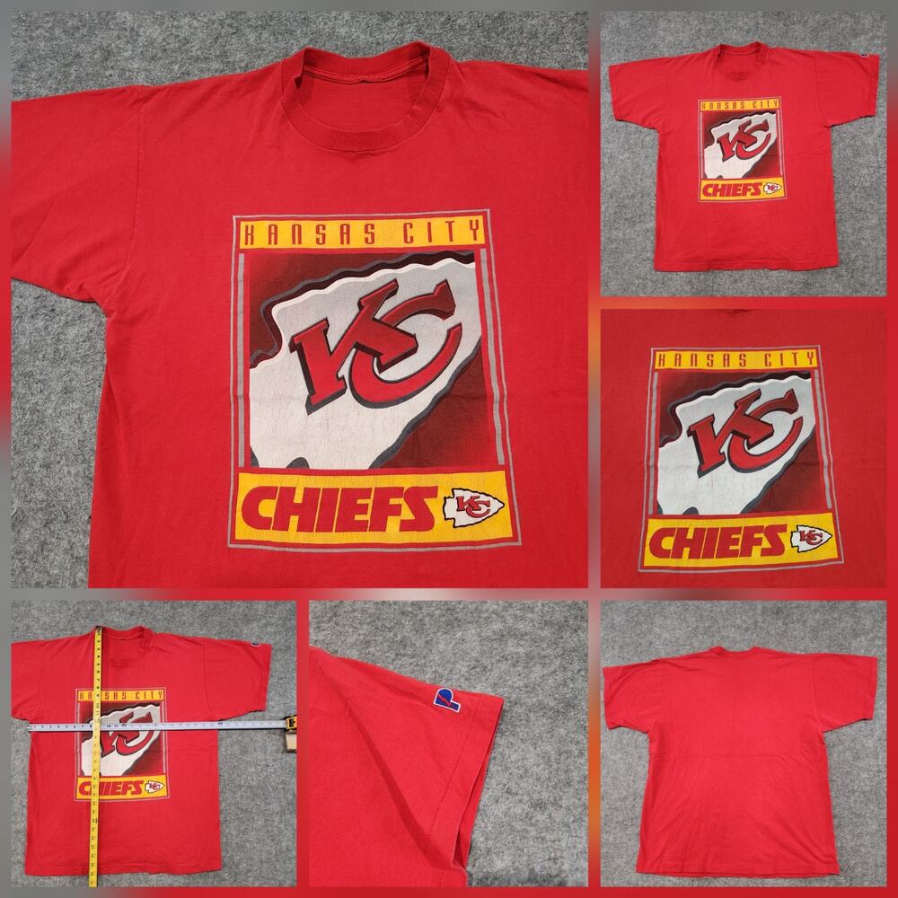 VTG 90s Kansas City Chiefs Men XL? Pro Player NFL Football Single Stitch T Shirt